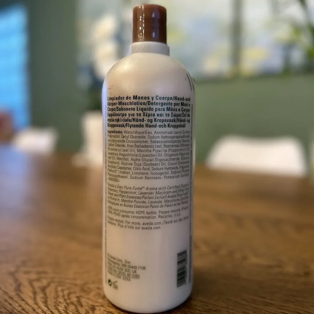 NEW! Aveda -Rosemary Mint Hand & Body Wash 1L/ 33.8OZ